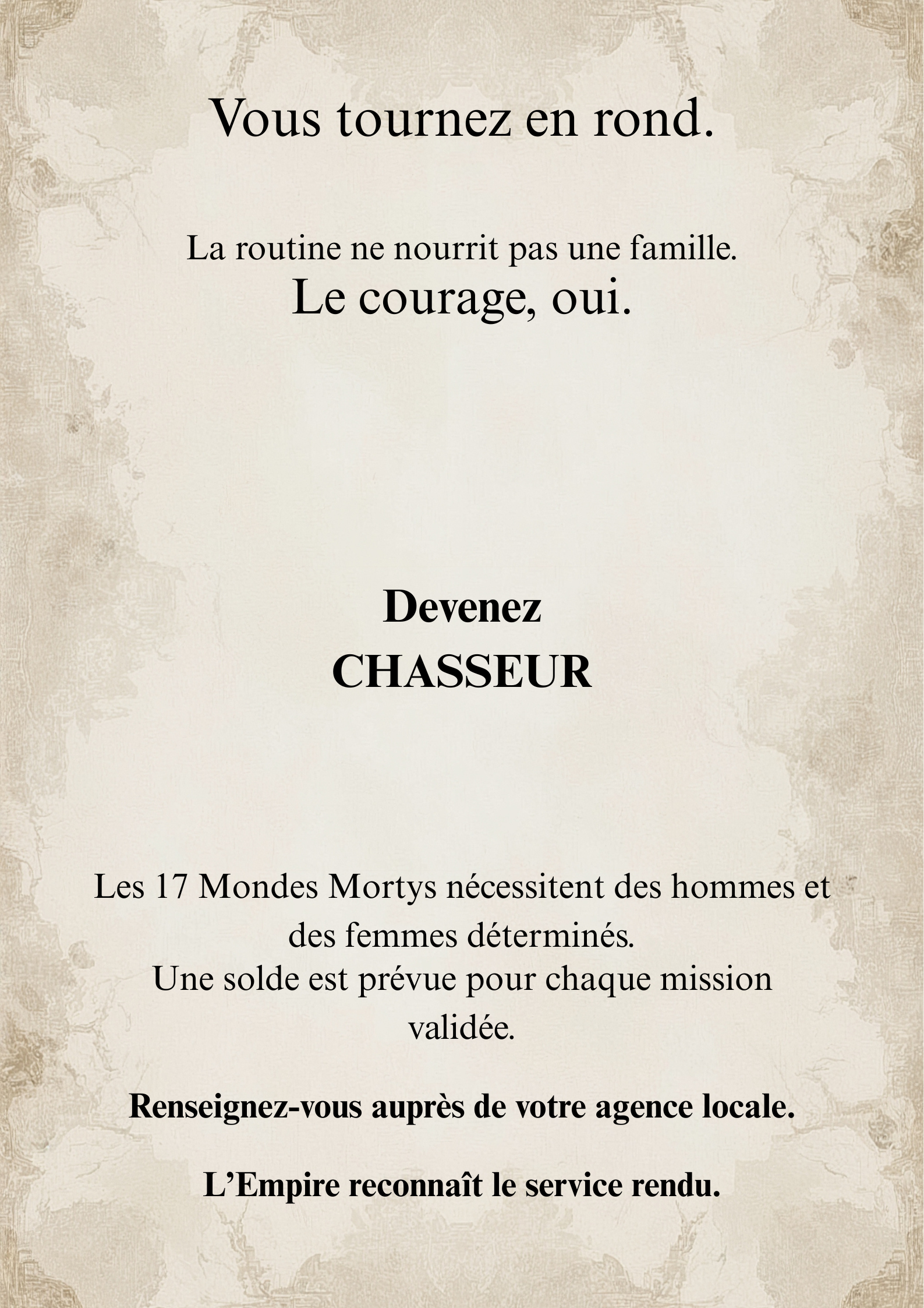 Affiche Recrutement Pauvre 2